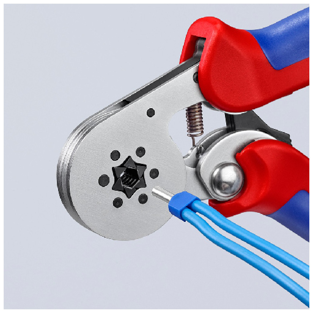 Затиск для клем KNIPEX для контактних гільз, шестигранний обжим (97 55 14)
