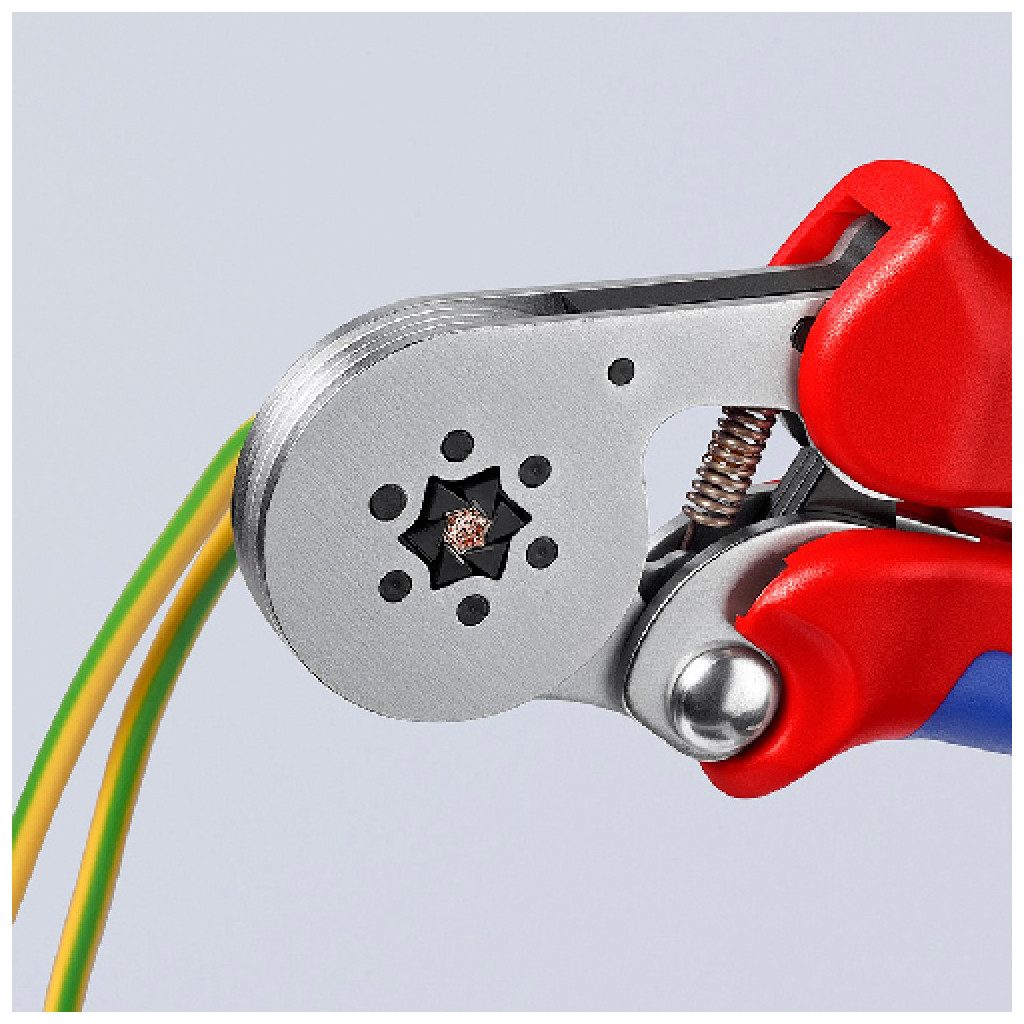 Затиск для клем KNIPEX для контактних гільз, шестигранний обжим (97 55 14)