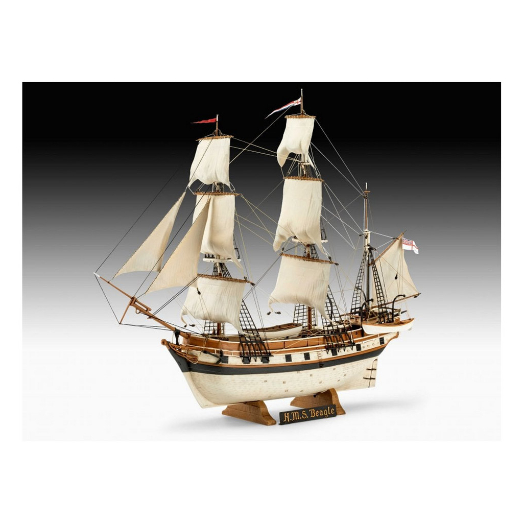 Збірна модель Revell Барк H.M.S. Beagle рівень 4 масштаб 1:96 (RVL-05458) Збірна модель Revell Барк H.M.S. Beagle рівень 4 масштаб 1:96 (RVL-05458)