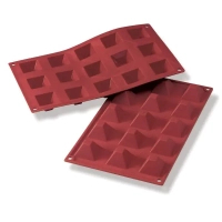 Baking mold Silikomart "Pyramid" 36x36 mm, h 22 mm (SF008/C)
