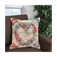 Pillowcase Provence tapestry decorative Wooden 45x45 (024655)