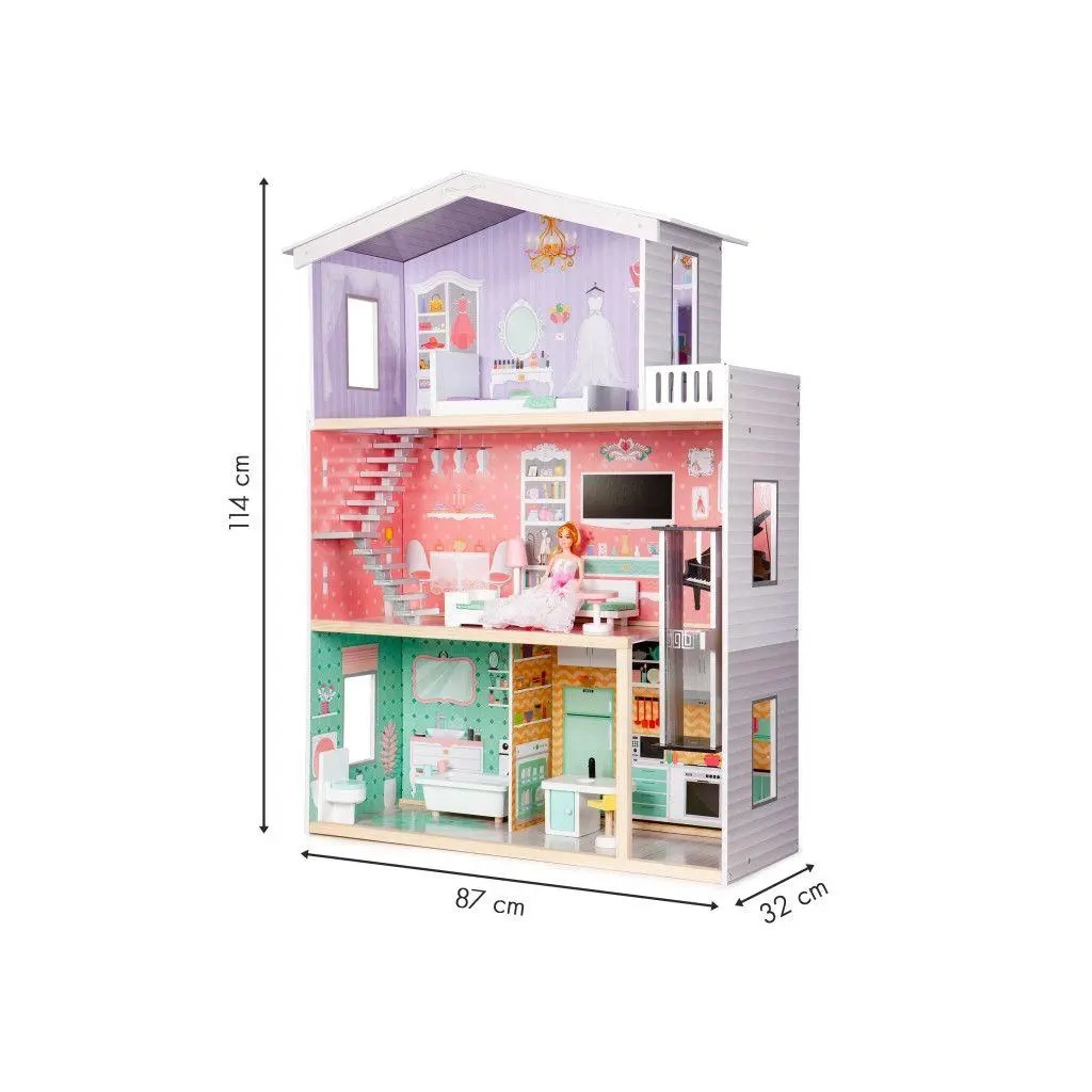Ігровий набір Ecotoys Ляльковий будинок WOW (4128)