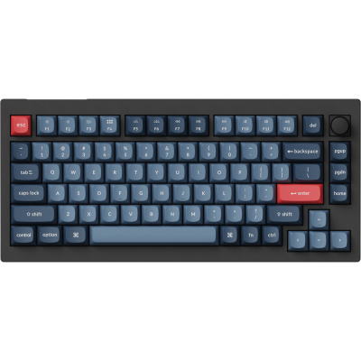 Клавіатура Keychron V1 Max Gateron Jupiter Red QMK Hot-swap Wireless/Bluetooth/USB UA Black (V1MD1_KEYCHRON)
