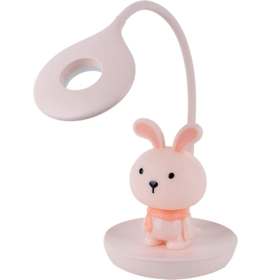 Настільна лампа Kite Bunny LED з акумулятором, рожева (K24-492-1-2)