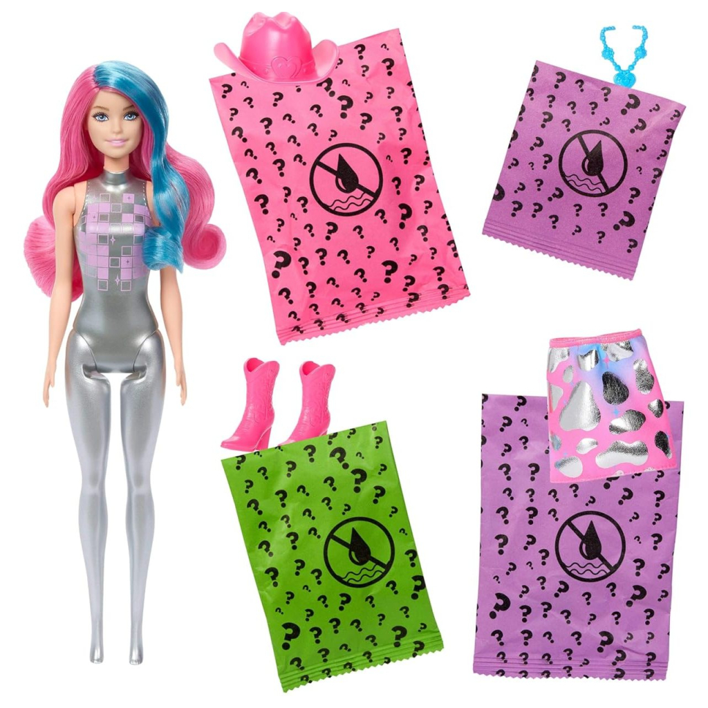 Лялька Barbie сюрприз Color Reveal серії Зірки диско (JCP01)