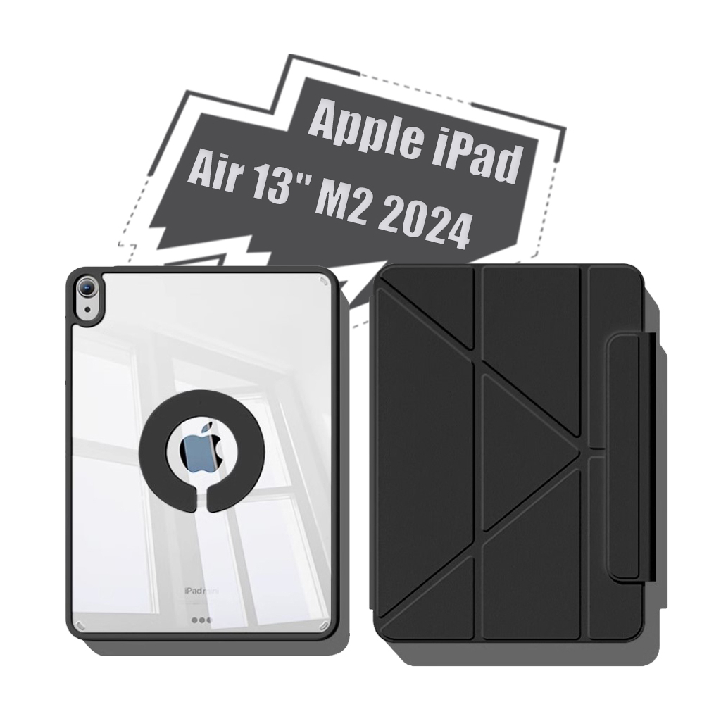 Чохол до планшета BeCover Ultra Slim Origami Flex Apple iPad Air 13" M2/M3 (2024/2025) Black (712980)