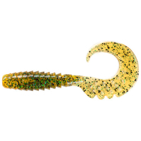 Fishing silicone FishUP Fancy Grub 1" 036 - Caramel/Green & Black (12pcs/pack) (1862.02.24)