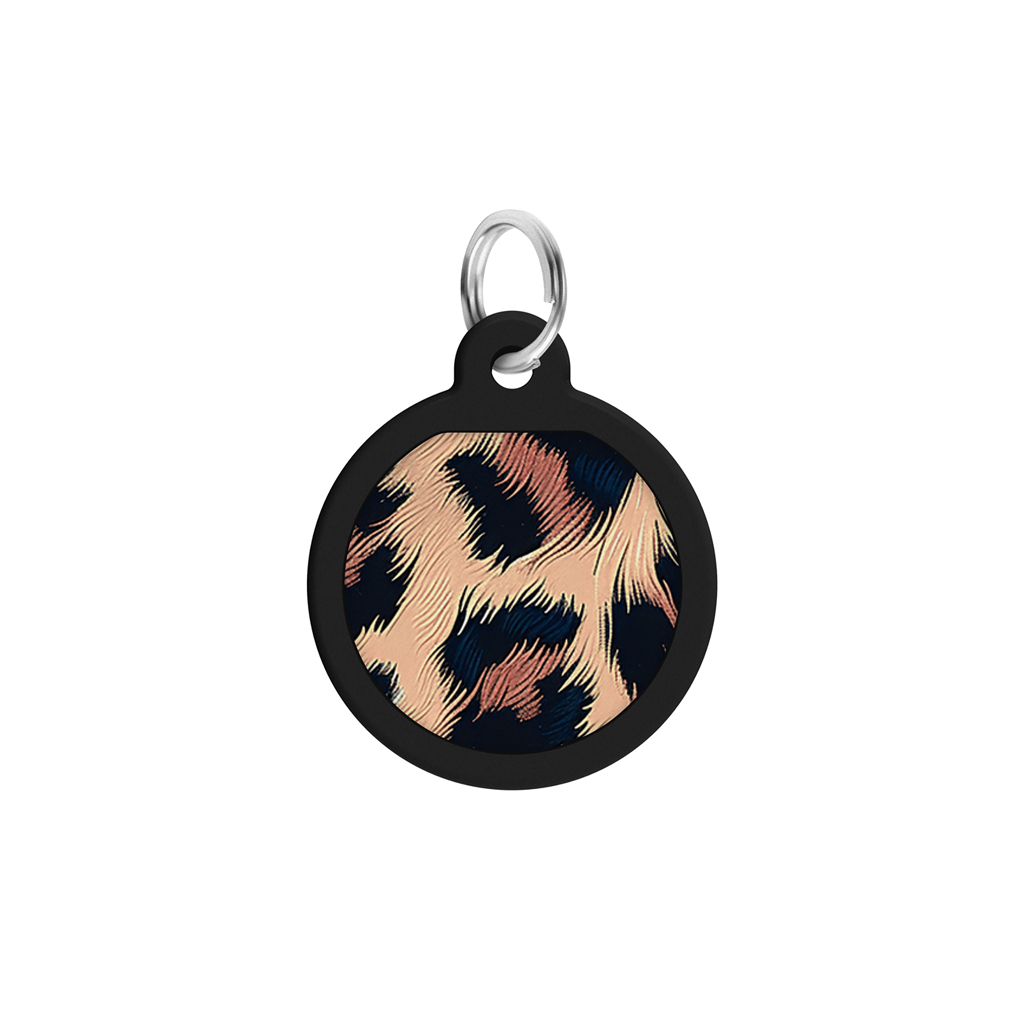 Адресник для тварин WAUDOG Smart ID з QR паспортом "Леопард", коло 25 мм (225-4066)