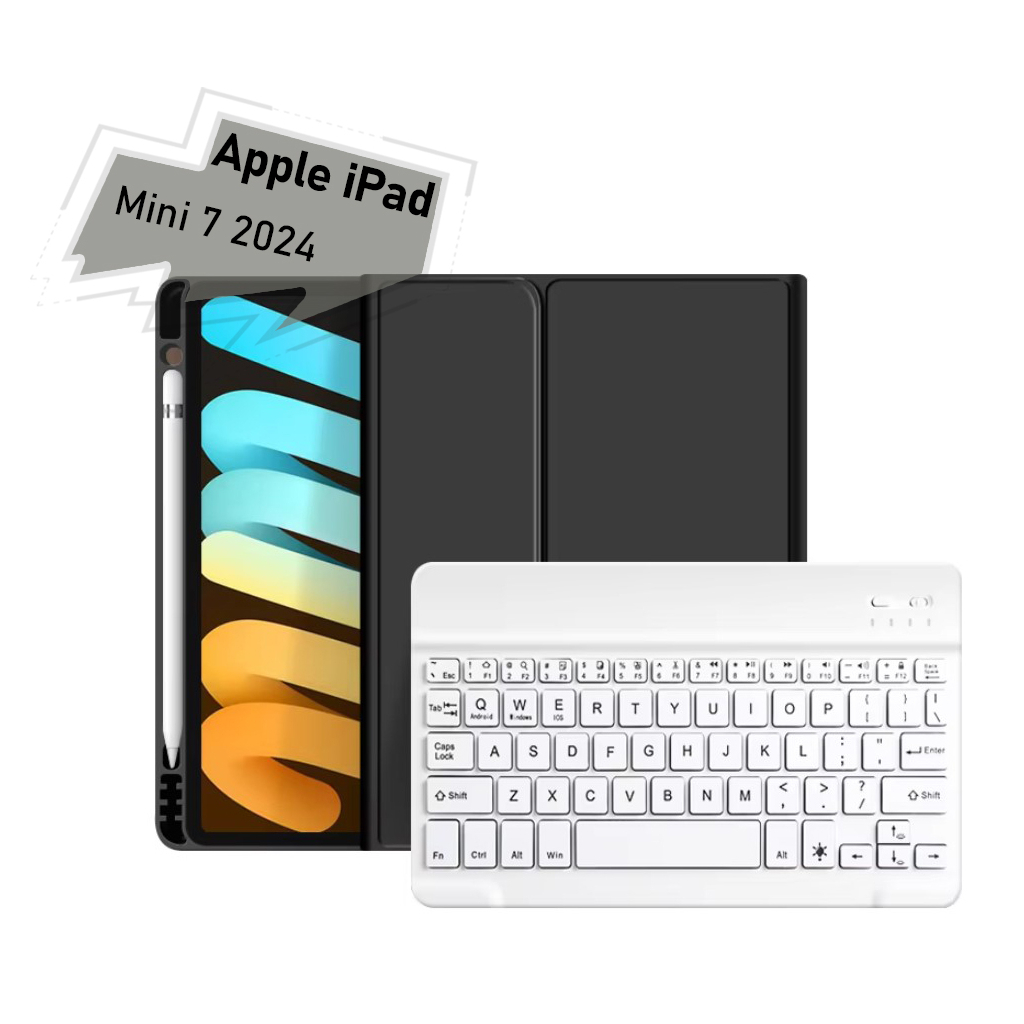 Чохол до планшета BeCover with keyboard Apple iPad Mini 7 2024 Black (712992)