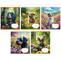 Notebook September 1 Floral dog A5 12 sheets lined (766943)