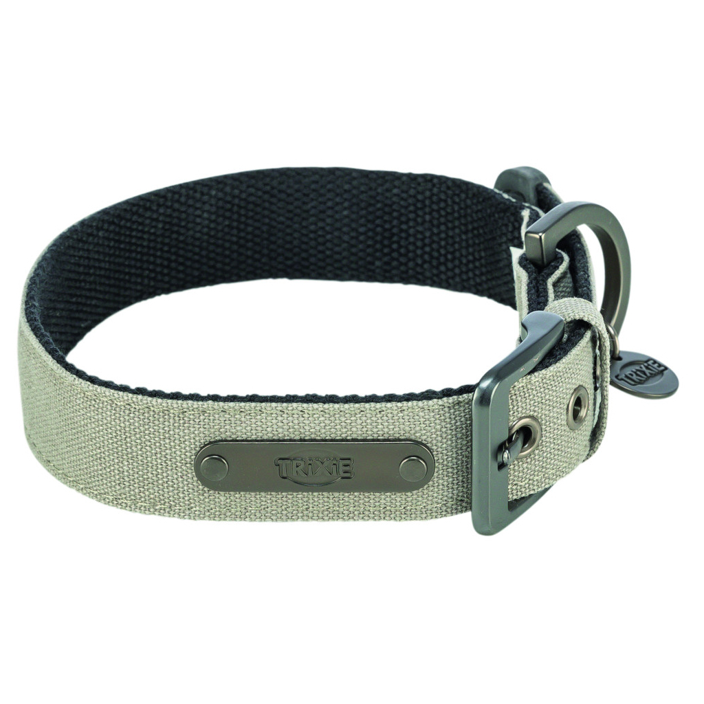 Нашийник для тварин Trixie CityStyle екстраширокий L–XL 50–57 см 35 мм світло-сірий (4053032681958)