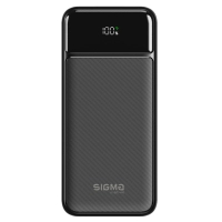 Батарея універсальна Sigma X-power SI30A4QL 30000mAh, PD/20W, QC22.5W, LED, cable 20w, black (4827798787311)