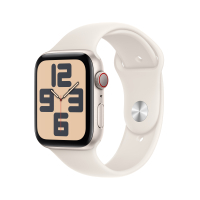 Смарт-годинник Apple Watch SE GPS + Cellular 44mm Starlight Aluminium Case with Starlight Sport Band - M/L (MXGU3QH/A)
