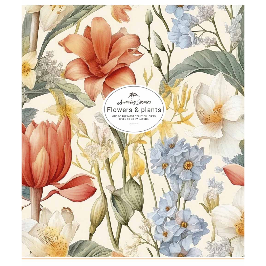 Зошит Школярик Flowers & plants 96 аркушів клітинка (096-3326K)