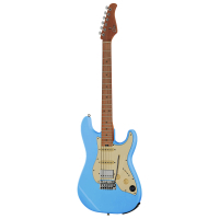 Electric guitar Mooer GTRS Standard S801 Sonic Blue