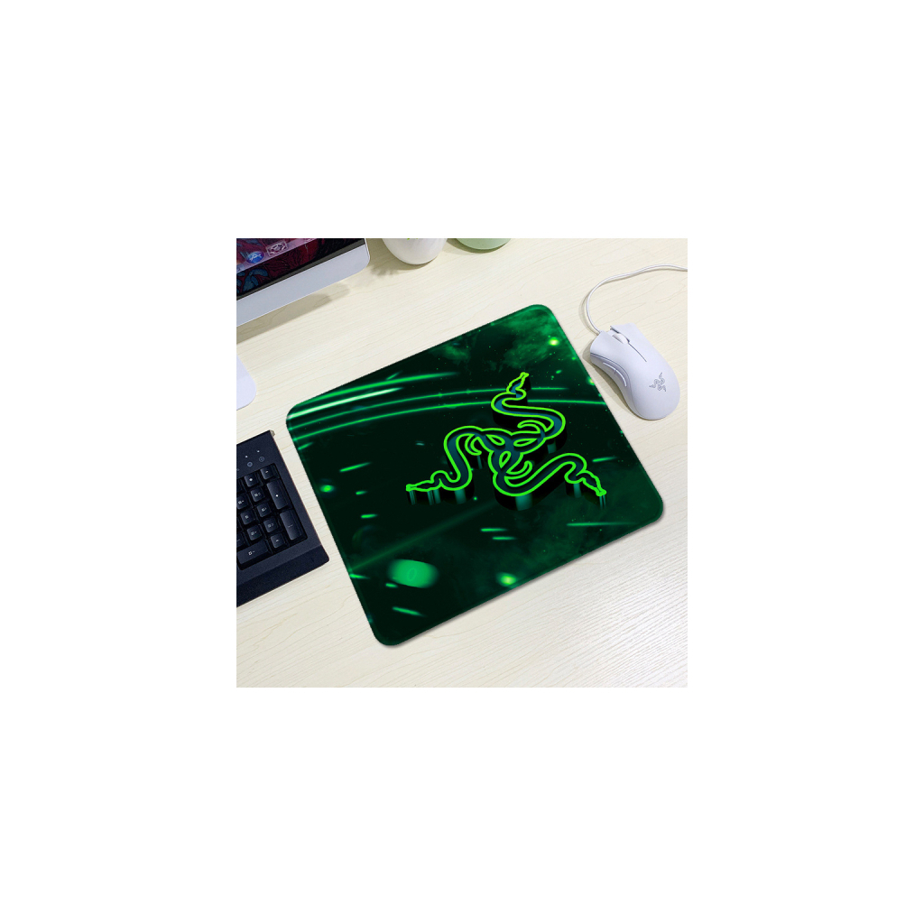 Килимок для мишки Voltronic Razer 8 Black/Green (YT-RZ8)