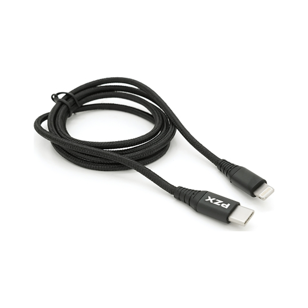 Дата кабель USB-C to Lightning 1.2m 2.1A black PZX (YT-PZX/V-109-M+L/B)