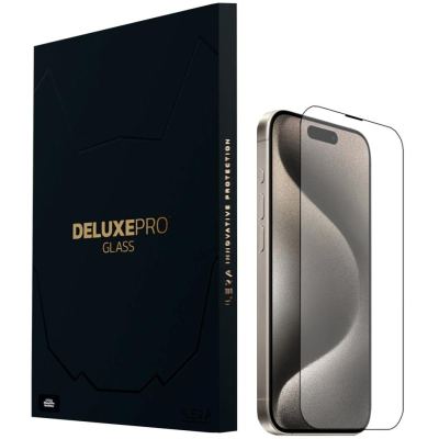 Скло захисне iLera DeLuxe Original Glass iPhone 15 Pro (ILFCDL15PR)
