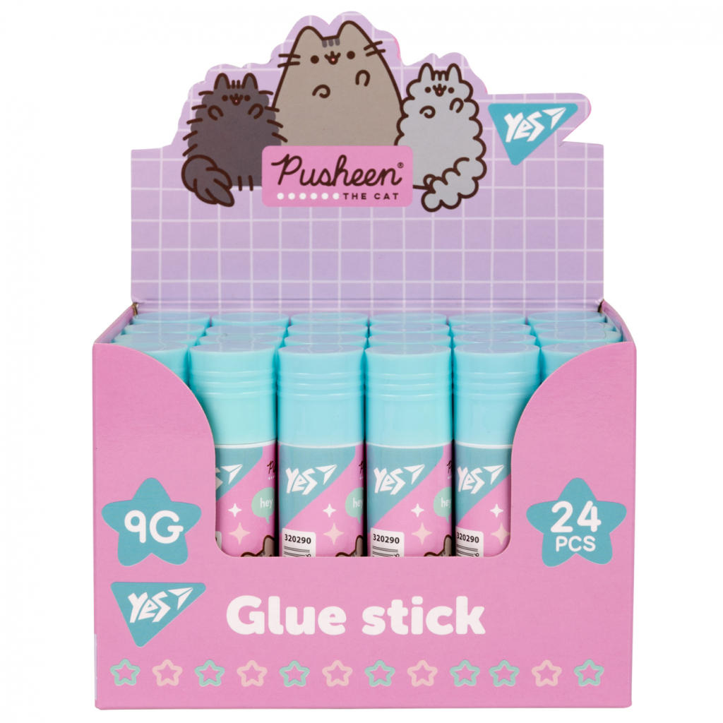 Клей Yes олівець PVP Pusheen 9г (320290)