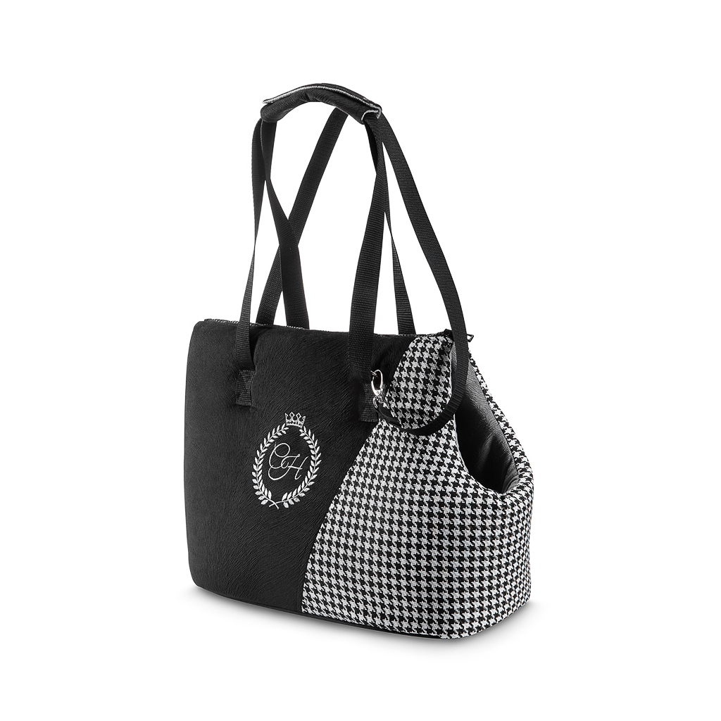 Переноска для тварин Chloe's Home Porto 64х34х25 см чорна (CLH8324)