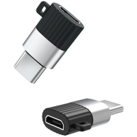 Перехідник USB-C M to Micro 5P F black XO (XO-NB149A)