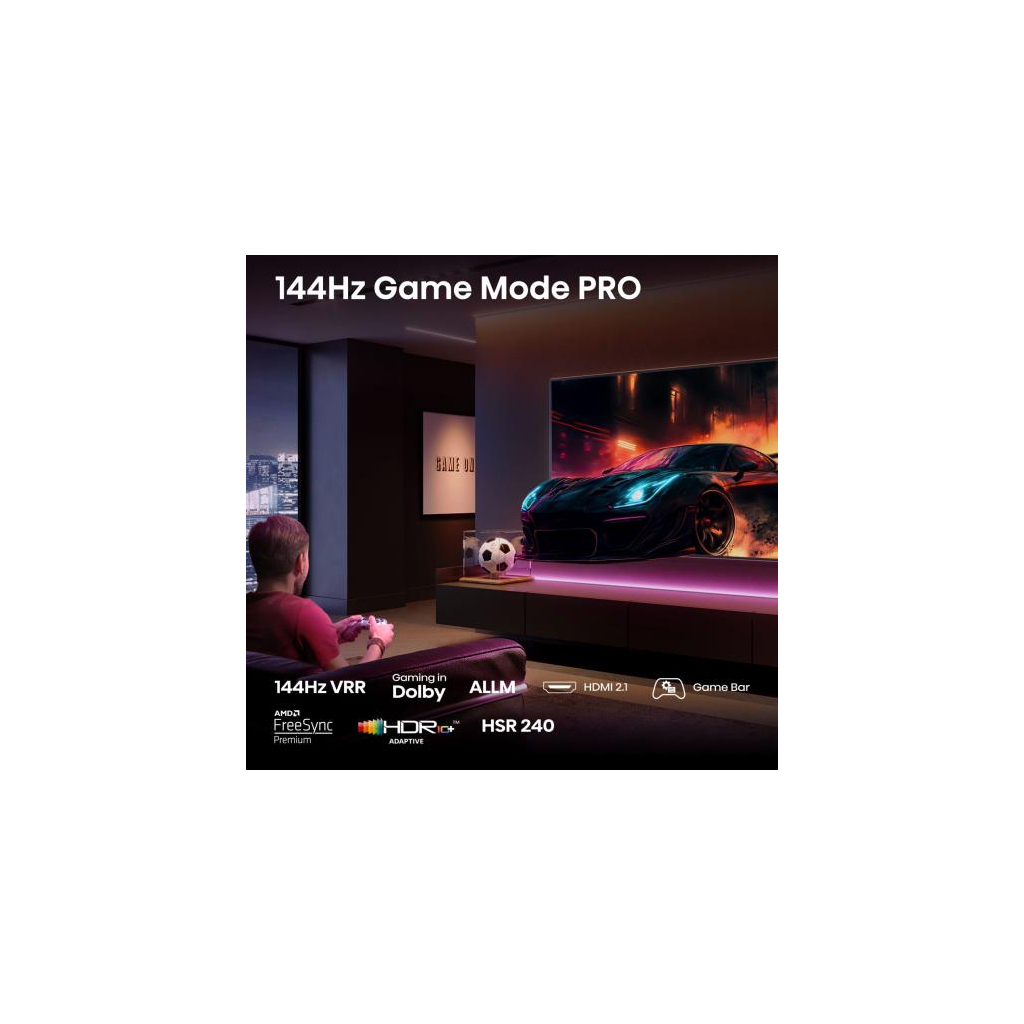 Телевізор Hisense 43E7Q PRO Телевізор Hisense 43E7Q PRO