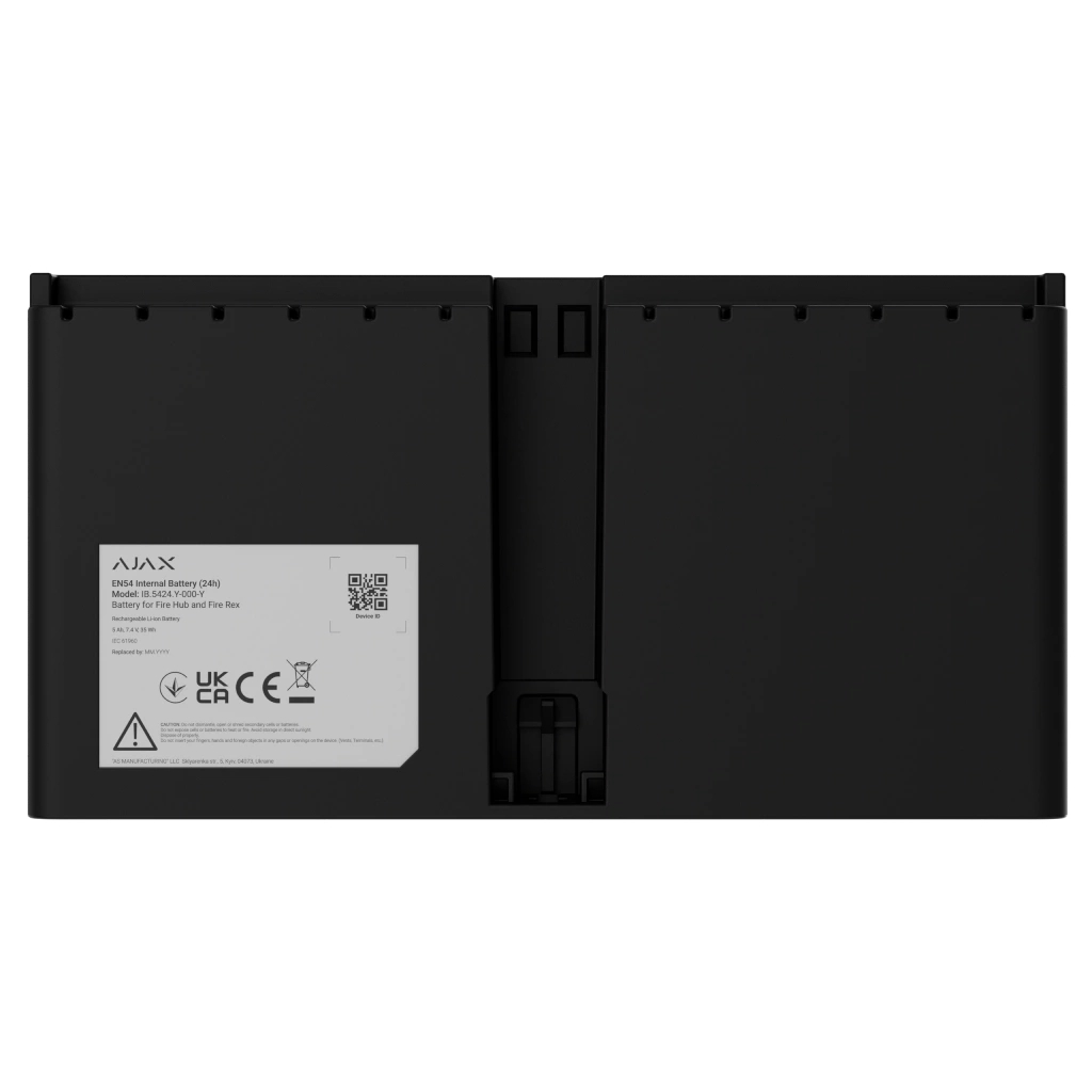 Аксесуар для охоронних систем Ajax EN54 Internal Battery (24h) black