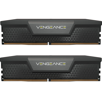 Модуль пам'яті для комп'ютера DDR5 128GB (2x64GB) 6400 MHz Vengeance Black Corsair (CMK128GX5M2B6400C42)