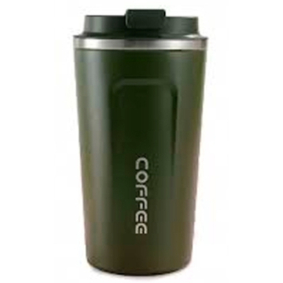 Термокружка Merlion MugCoffe 500 мл з відкидною кришкою, зелена (MugCoffe-500Green)