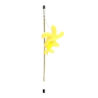 Toy for cats Hippie Pet Rod with a star yellow 40 cm (HIPCW2303027G)