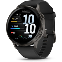 Смарт-годинник Garmin Venu 4 (45mm), Black w/ Slate + Black, GPS смарт-годинник (010-03014-00)