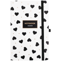 Notebook Axent Partner Black&White, 125 x 195 mm 96 sheets cell (8621-10-A)
