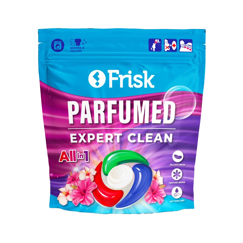 Капсули для прання Frisk Parfumed Expert Clean 12 шт. (4820197123483)
