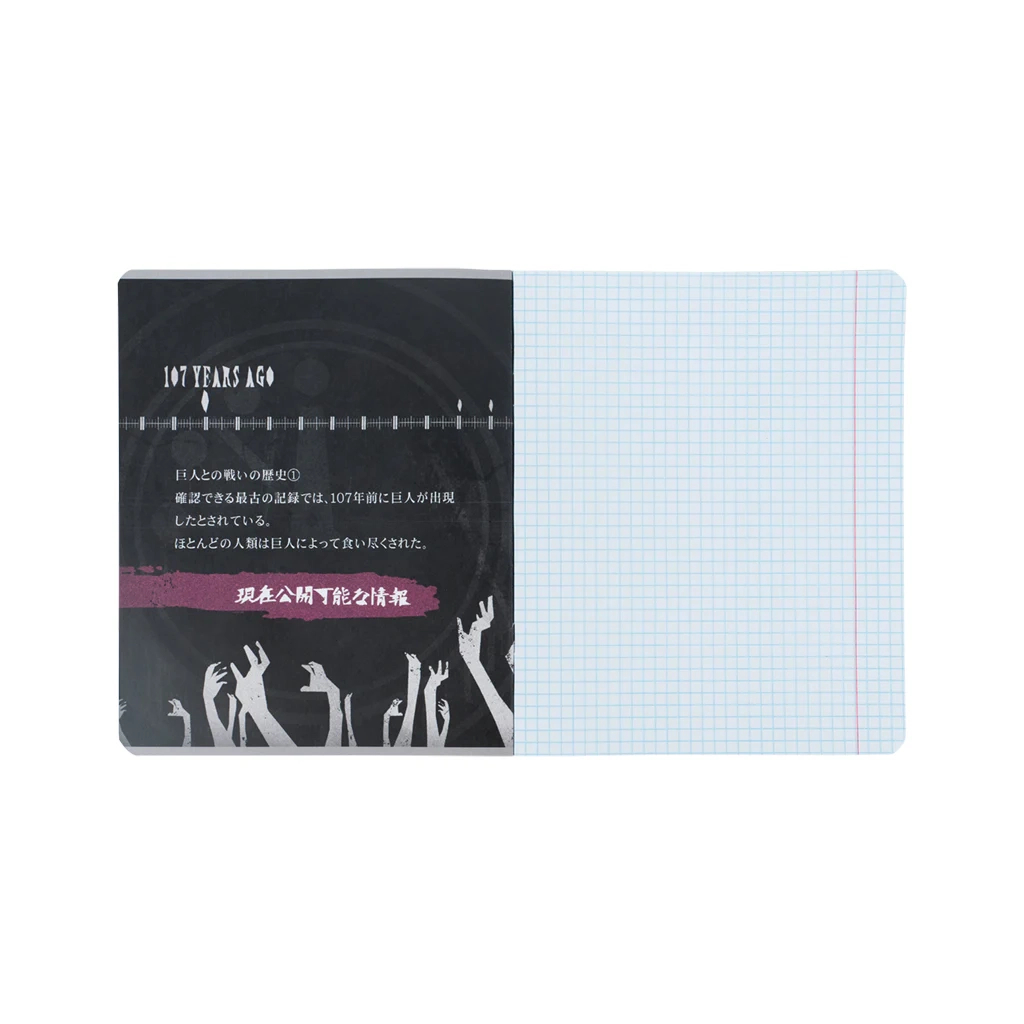 Зошит Kite Attack on Titan, 18 аркушів, клітинка (AT26-236)