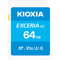 Карта пам'яті Kioxia 64GB SDXC class 10 UHS-I U3 V30 Exceria G2 (LNEX2L064GG4)