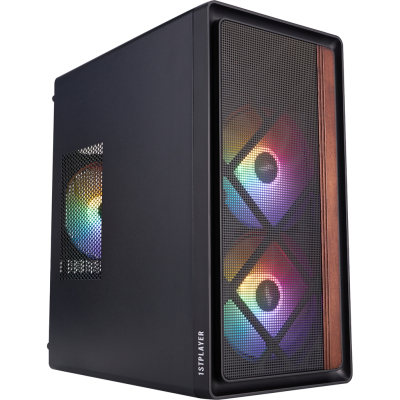Корпус для ПК 1stPlayer WD1-BK-3F1