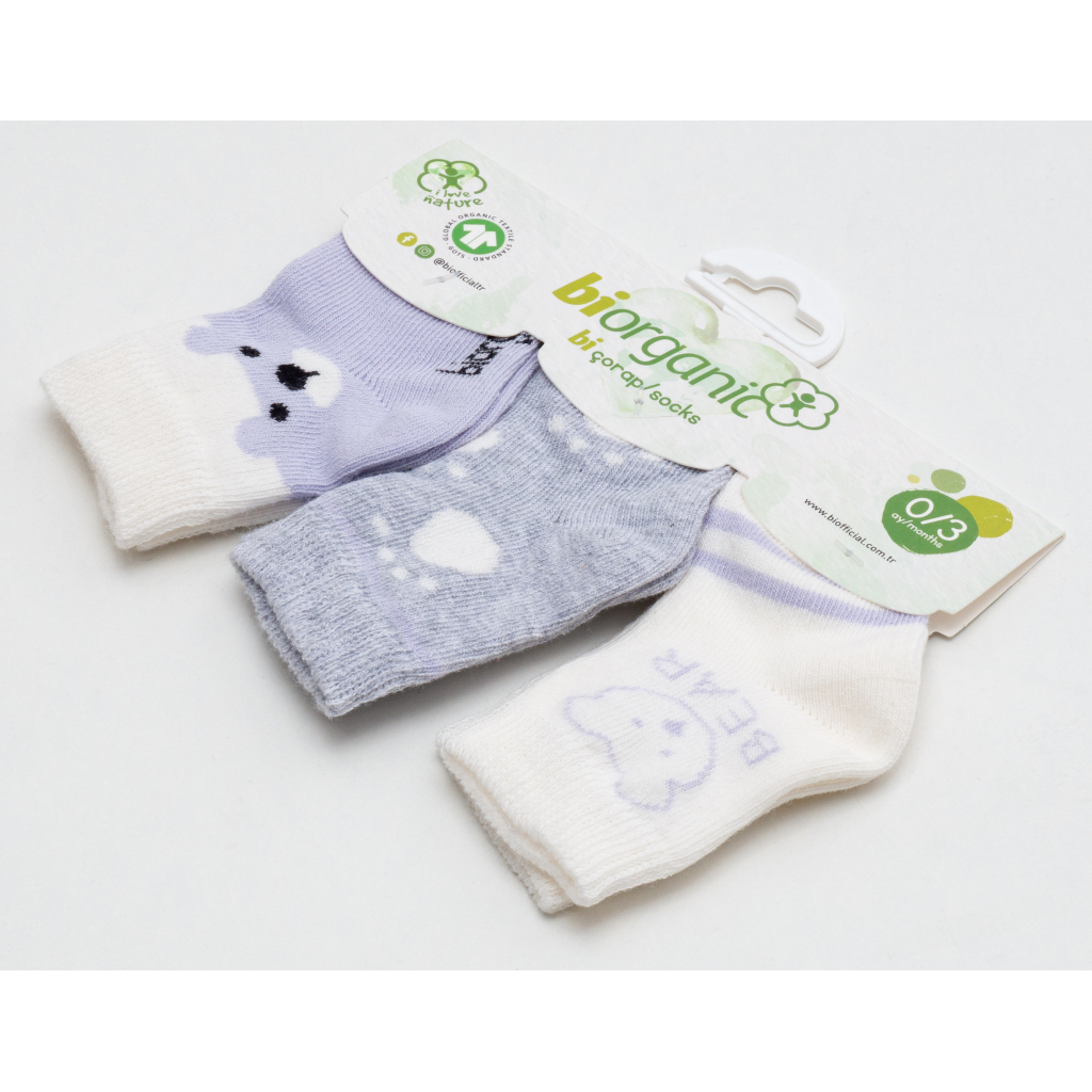 Шкарпетки дитячі Bibaby з ведмедиками (68411-0-3-blue)