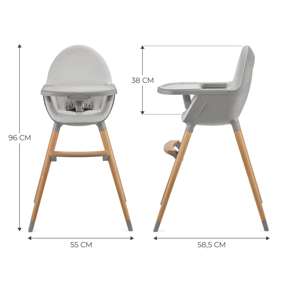 Стілець для годування Kinderkraft 2 в 1 Fini 2 Grey (5902533924509) Стілець для годування Kinderkraft 2 в 1 Fini 2 Grey (5902533924509)