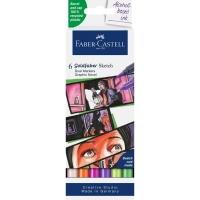 Art marker Faber-Castell set of double-sided Goldfaber Gofa Sketch Markers Graphic Novel, 6 colors (32548)