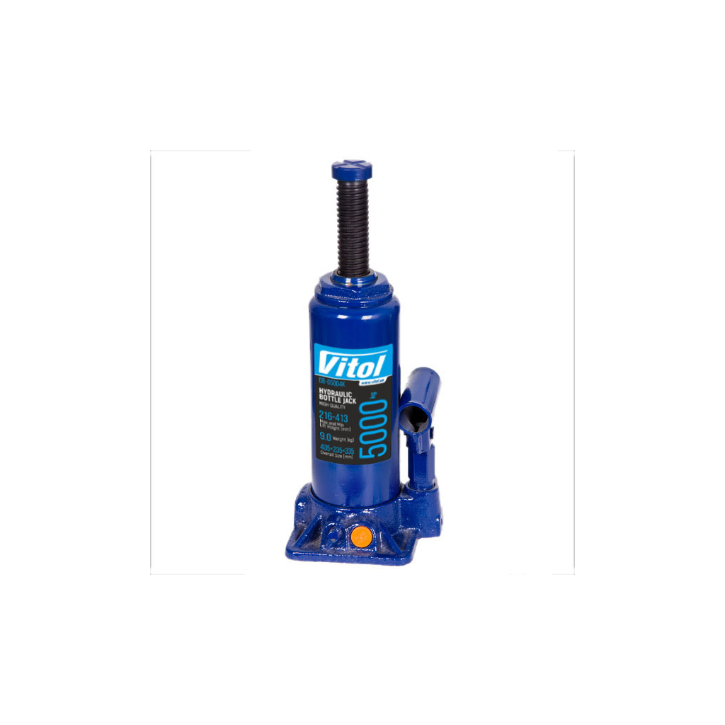 Домкрат Vitol DB-05004/T90504, телескопічний, гідравлічний, 5т, min 216мм, max 413мм (DB-05004) Домкрат Vitol DB-05004/T90504, телескопічний, гідравлічний, 5т, min 216мм, max 413мм (DB-05004)