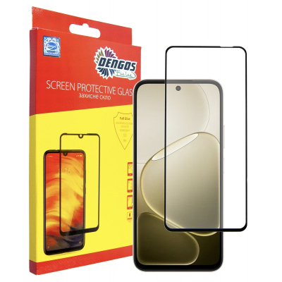 Скло захисне Dengos Full Glue OPPO A6 4G/5G Black (TGFG-450)