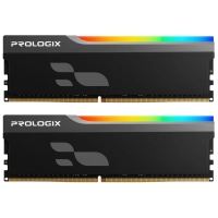 Computer memory module DDR4 16GB (2x8GB) 3200 MHz Onyx Black RGB Prologix (PRO16GB3200YBR4K)