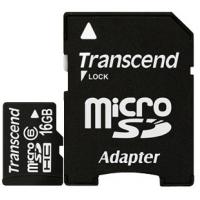 Карта пам'яті Transcend 16Gb microSDHC class 6 (TS16GUSDHC6)