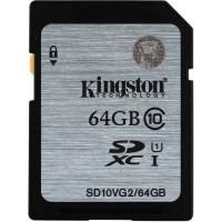 Карта пам'яті Kingston 64GB SDXC Class10 UHS-I (SD10VG2/64GB)