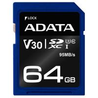 Карта пам'яті ADATA 64GB SDXC class 10 UHS-I U3 V30 (ASDX64GUI3V30S-R)