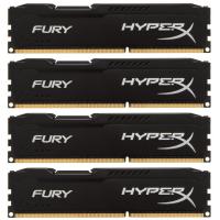 Модуль пам'яті для комп'ютера DDR4 32GB (4x8GB) 2933 MHz HyperX FURY Black Kingston Fury (ex.HyperX) (HX429C17FB2K4/32)