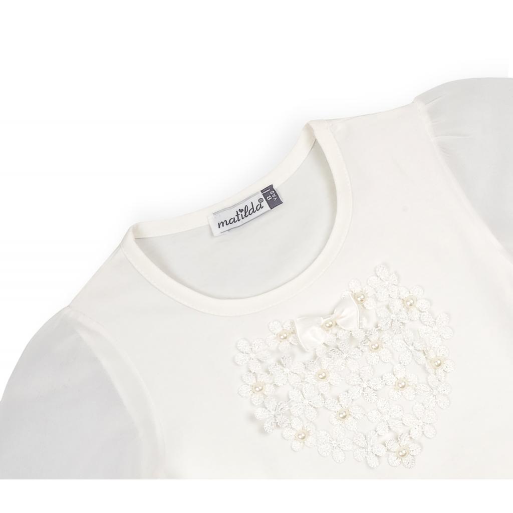 Кофта дитяча Matilda з квіточками (10134-1-128G-cream)