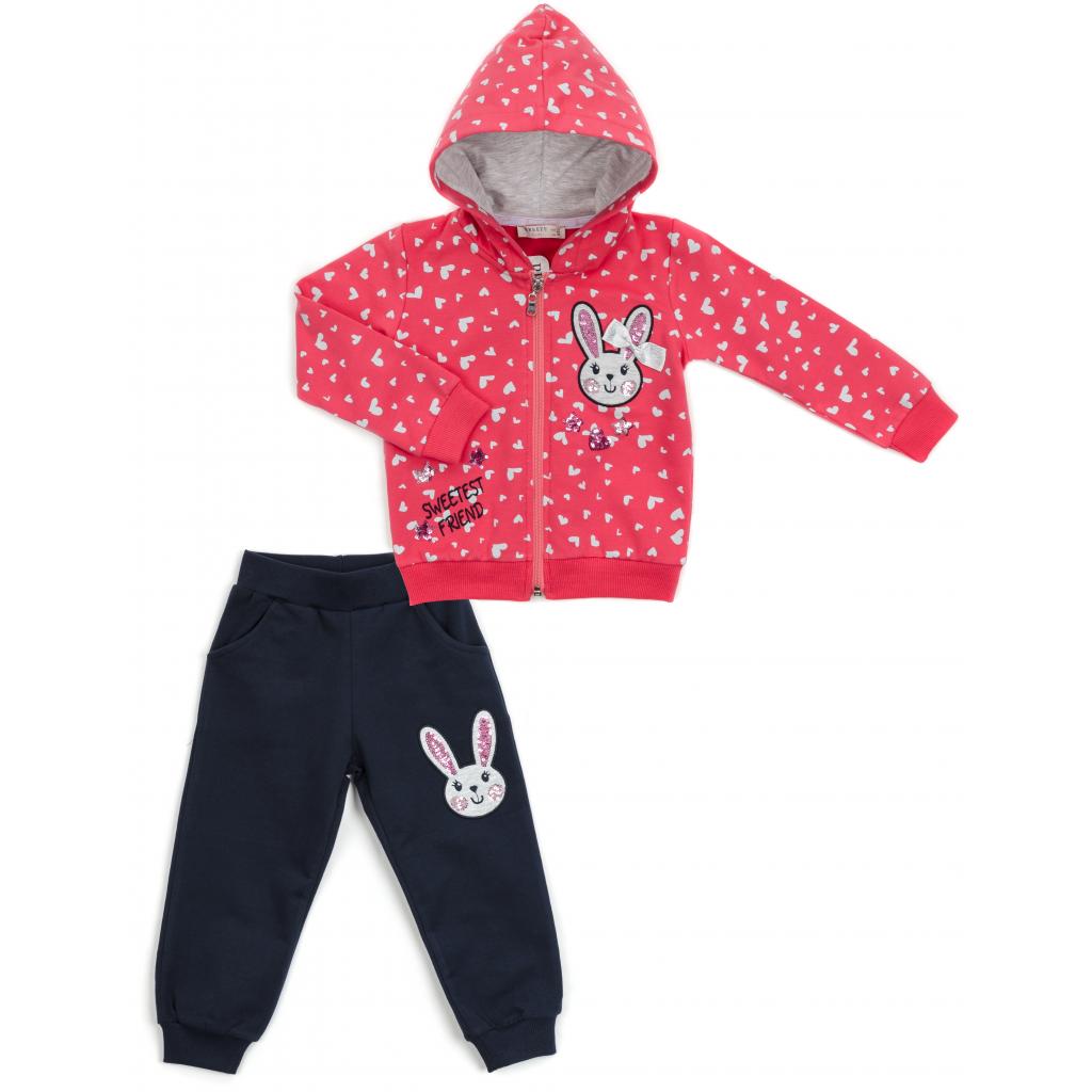 Спортивний костюм дитячий Breeze з сердечками (14427-92G-coral)