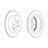 Brake disc FERODO DDF1590