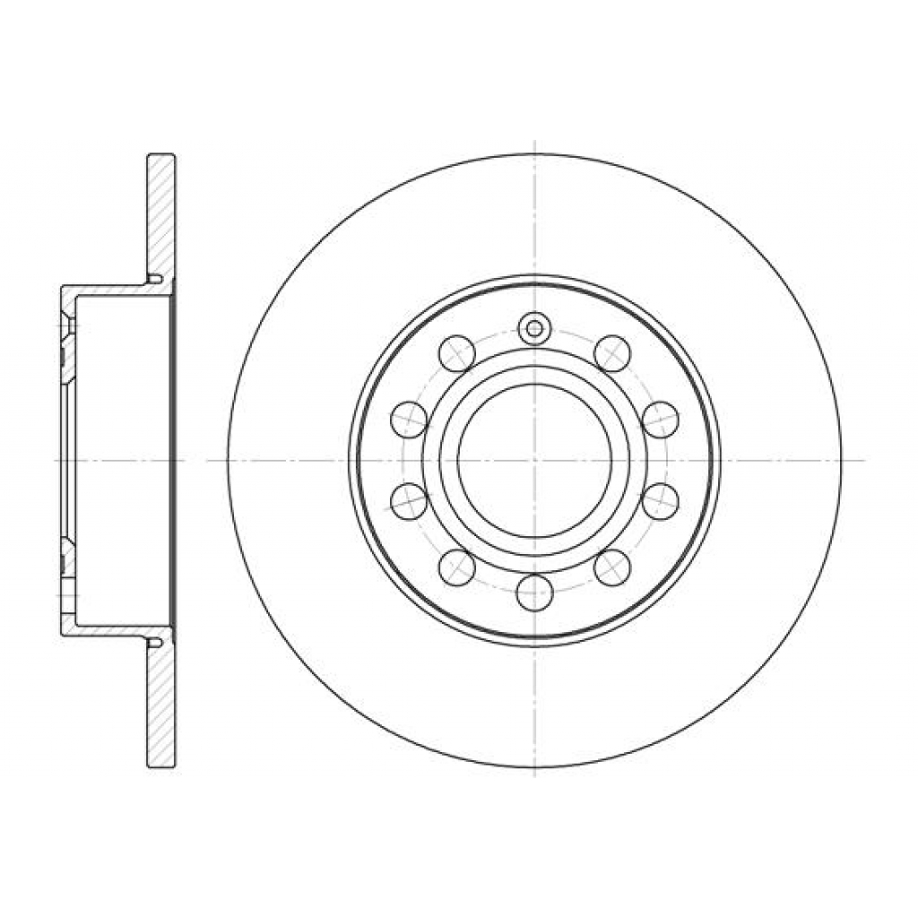 Гальмівний диск REMSA 6650.00